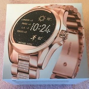 Michael Kors Bradshaw Smart watch Pave Rose Gold.